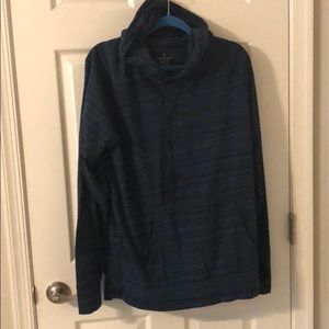 Blue pullover hoodie